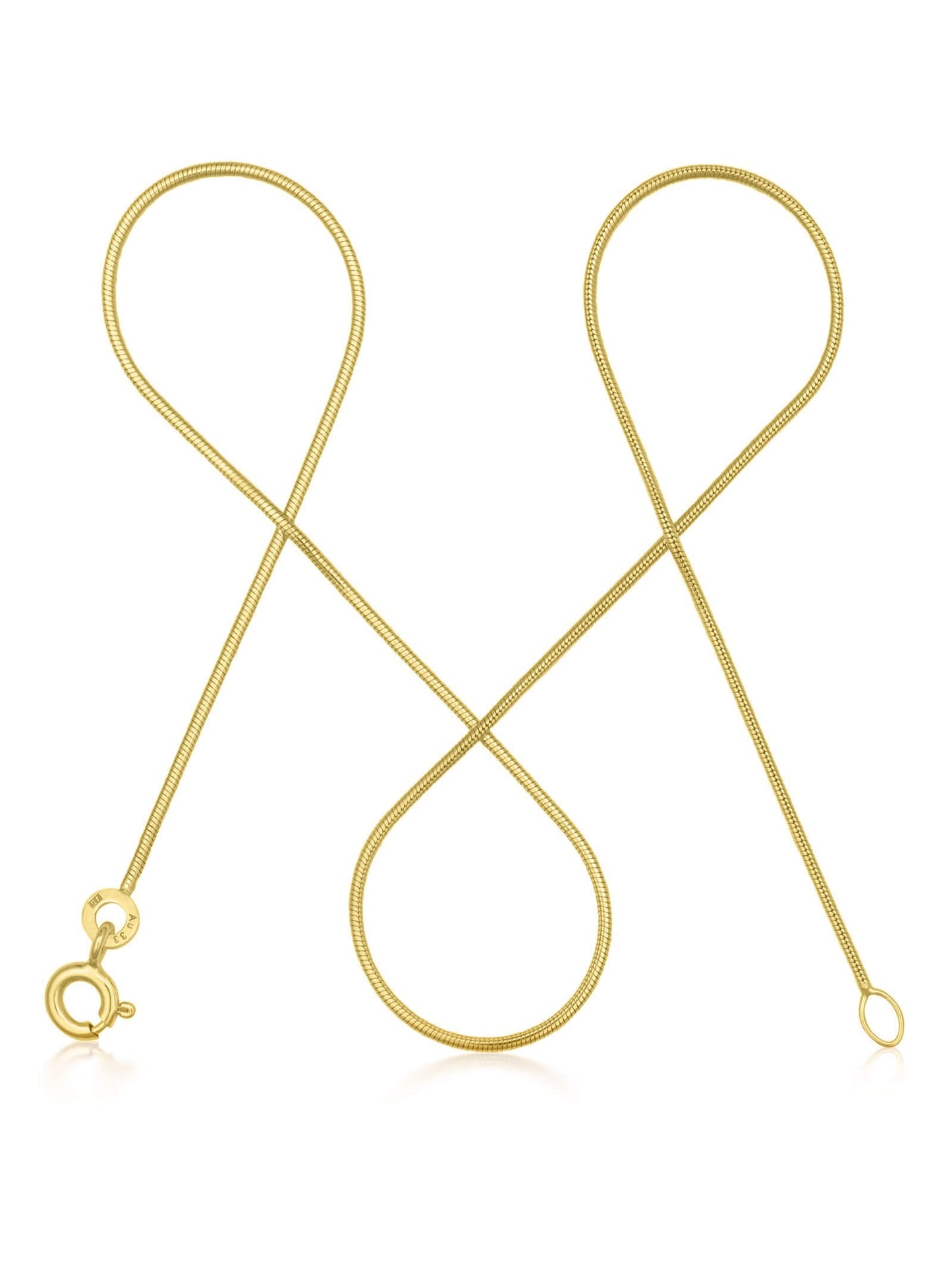 Schlangenkette ETERNITY Hauchzart 8k Gold-0