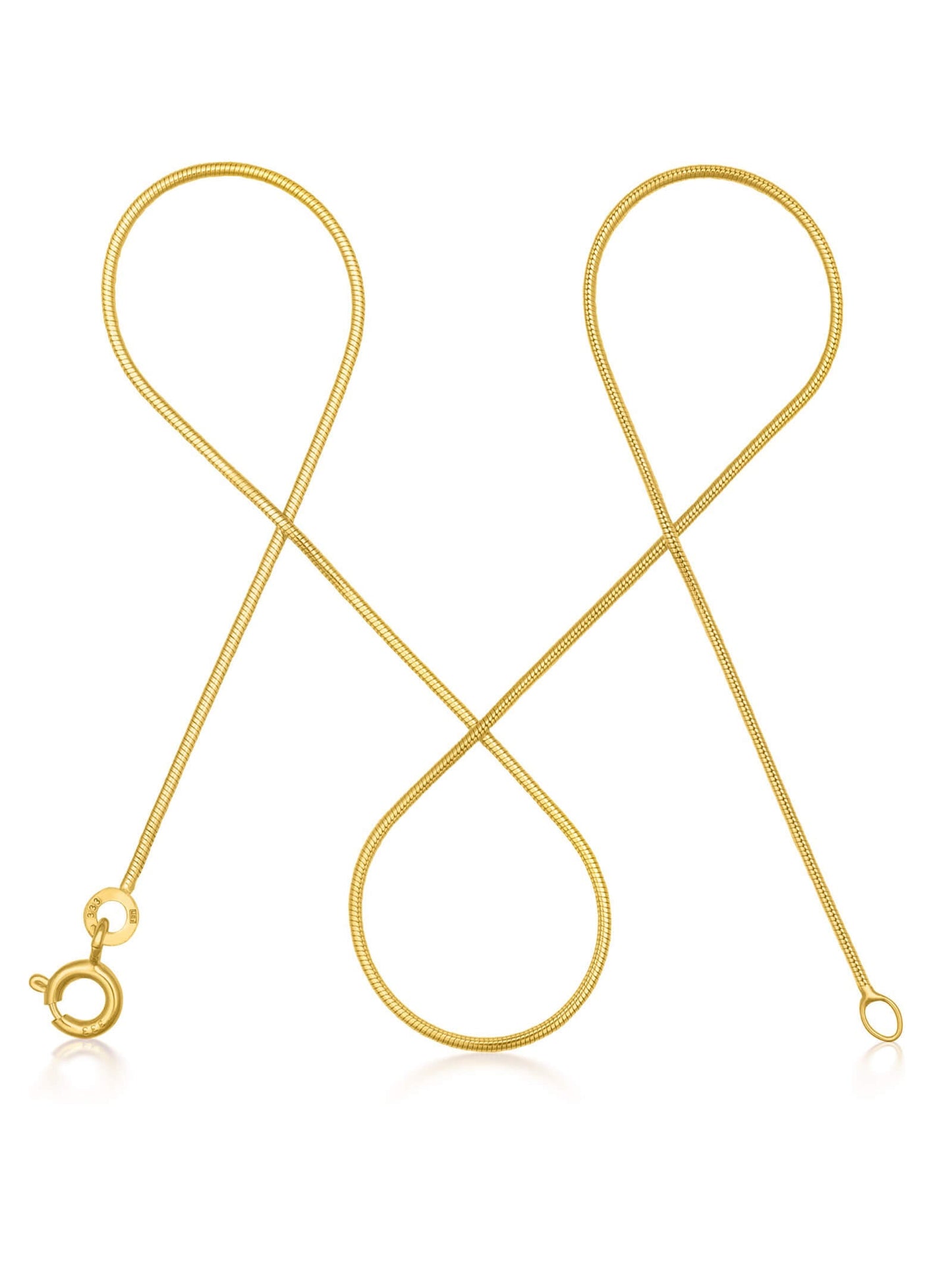Schlangenkette ETERNITY Zierlich 8k Gold-0