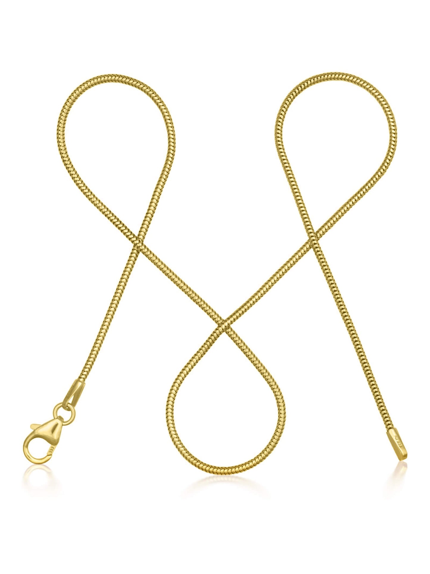 Schlangenkette ETERNITY Dünn 8k Gold-0