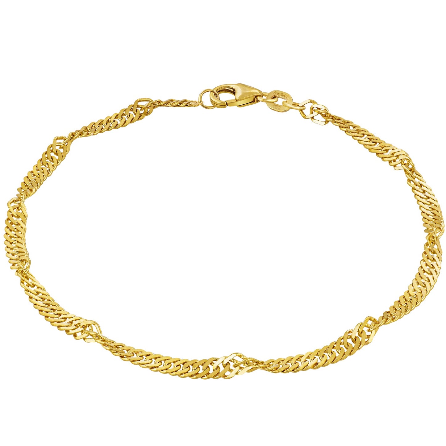 Armband Singapurkette SINGAPORE Original 14k Echtgold-0