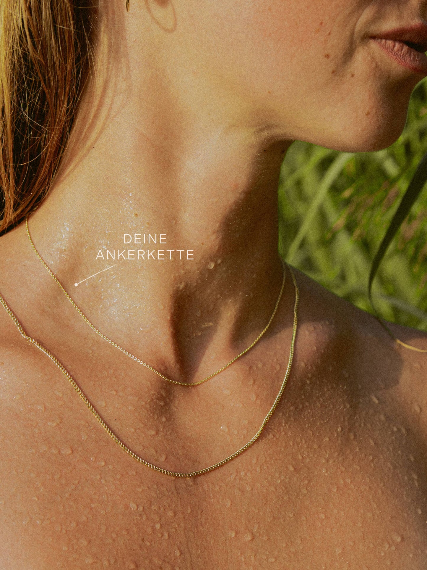 Ankerkette DELICATE Zierlich 14k Echtgold Diamantiert-2