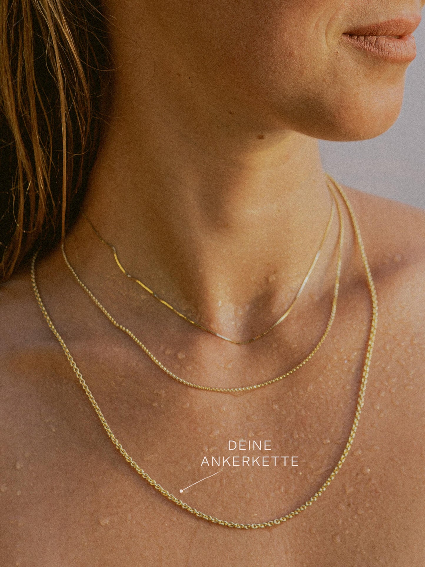 Ankerkette DELICATE Minimalistisch 14k Echtgold-1