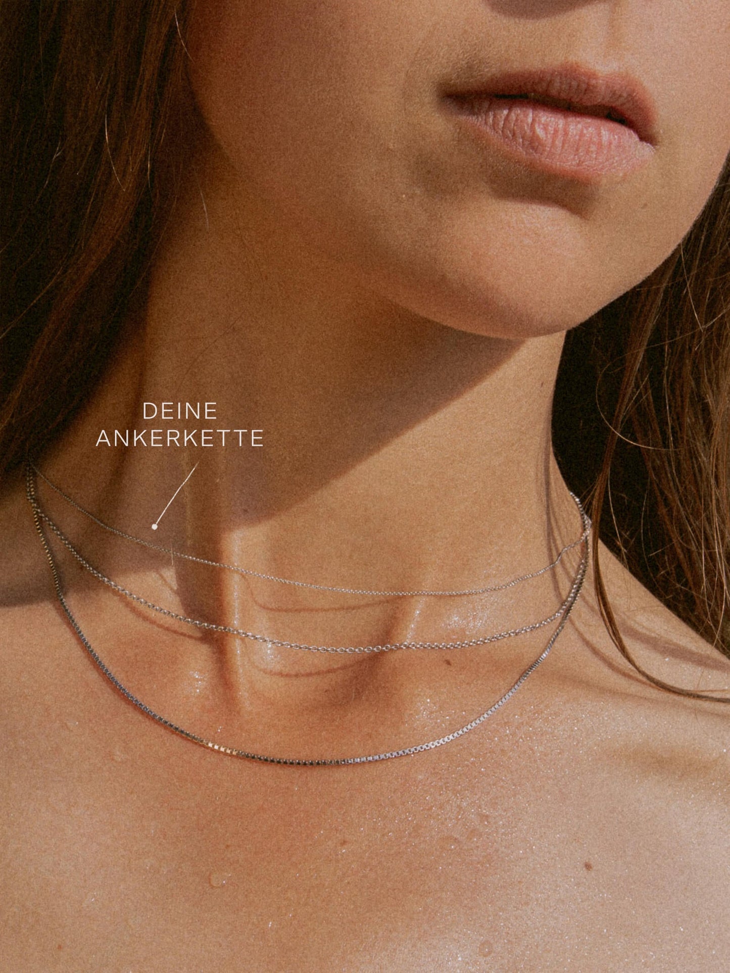 Ankerkette DELICATE Hauchzart 14k Weißgold-1