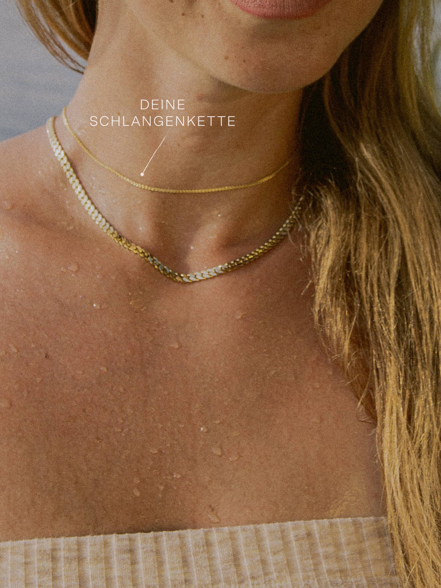 Schlangenkette ETERNITY Dünn 14k Echtgold-1