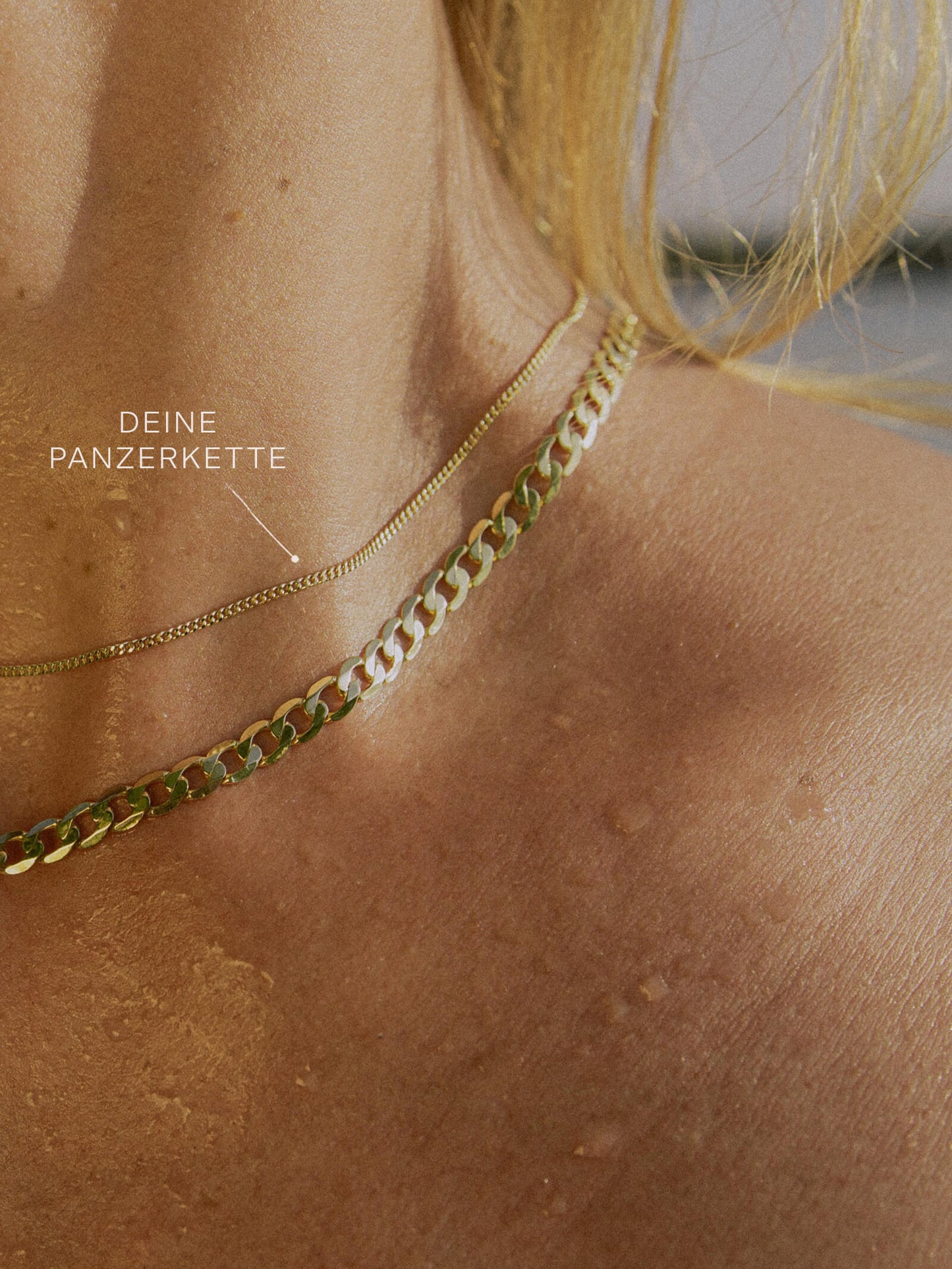 Panzerkette TIMELESS Minimalistisch 8k Gold-1