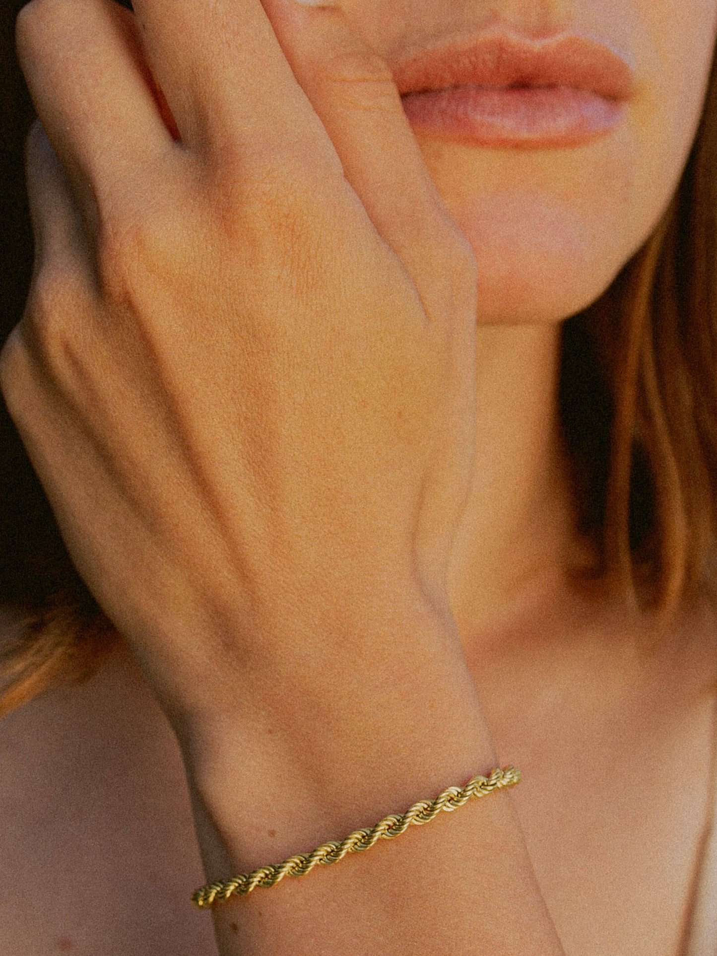 Armband Kordelkette SWIRL 14k Echtgold-1