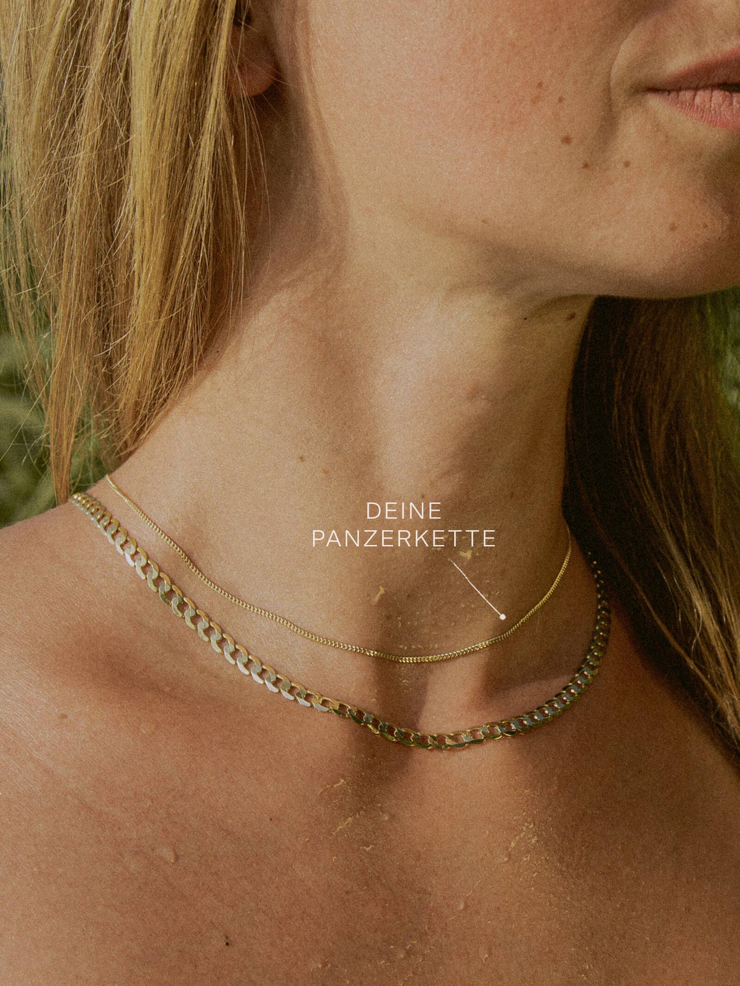 Panzerkette TIMELESS Minimalistisch 8k Gold-2