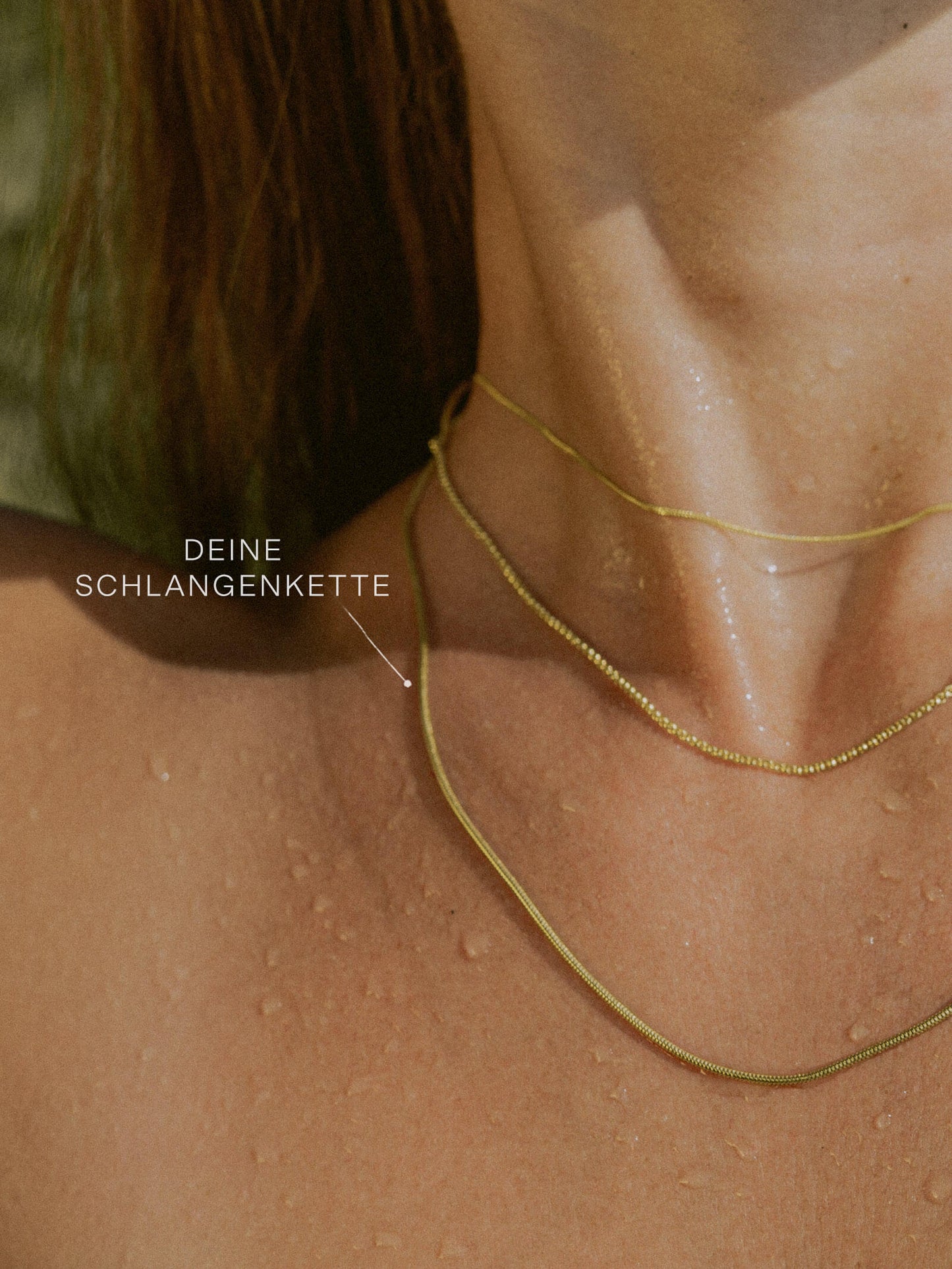 Schlangenkette ETERNITY Dünn 8k Gold-1
