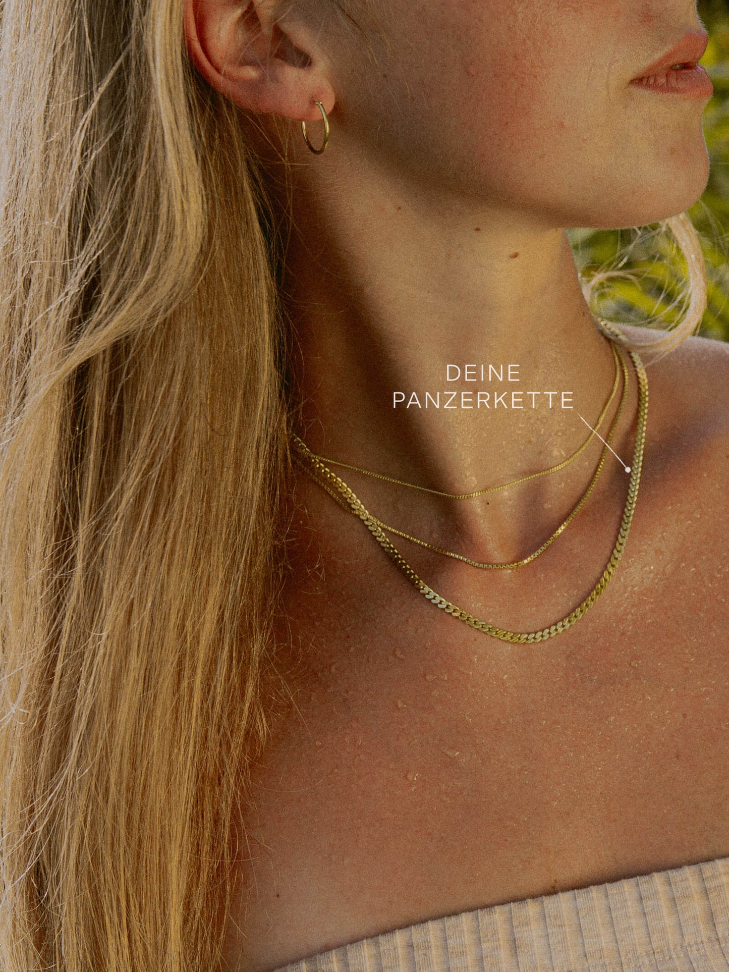 Panzerkette TIMELESS Modern 8k Gold-1
