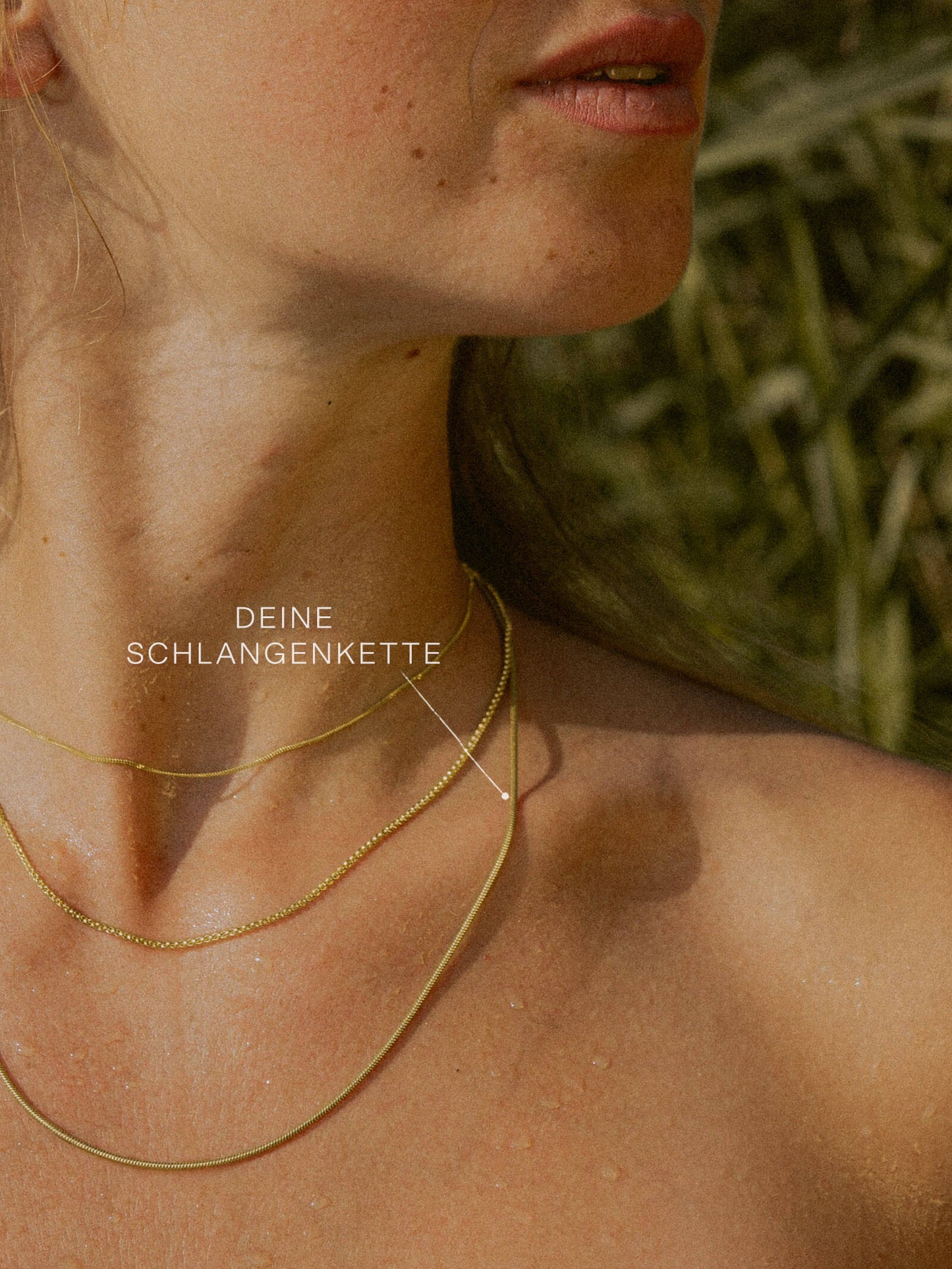Schlangenkette ETERNITY Dünn 8k Gold-2
