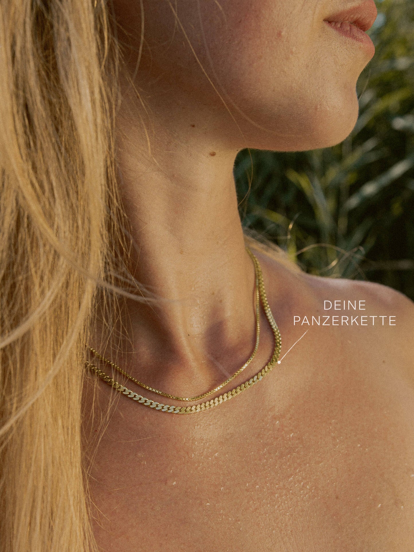 Panzerkette TIMELESS Modern 8k Gold-2