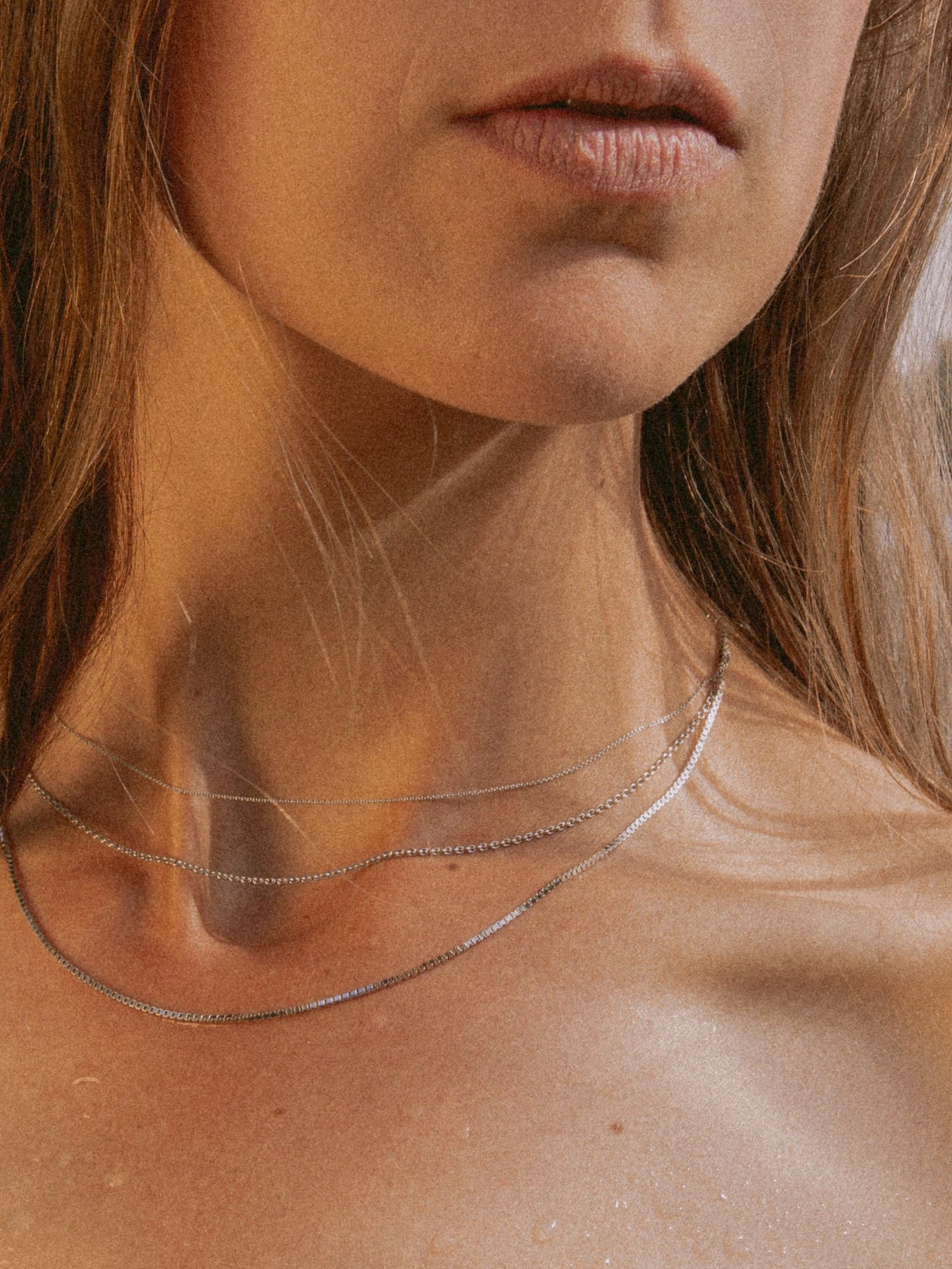 Ankerkette DELICATE Filigran 14k Weißgold-2