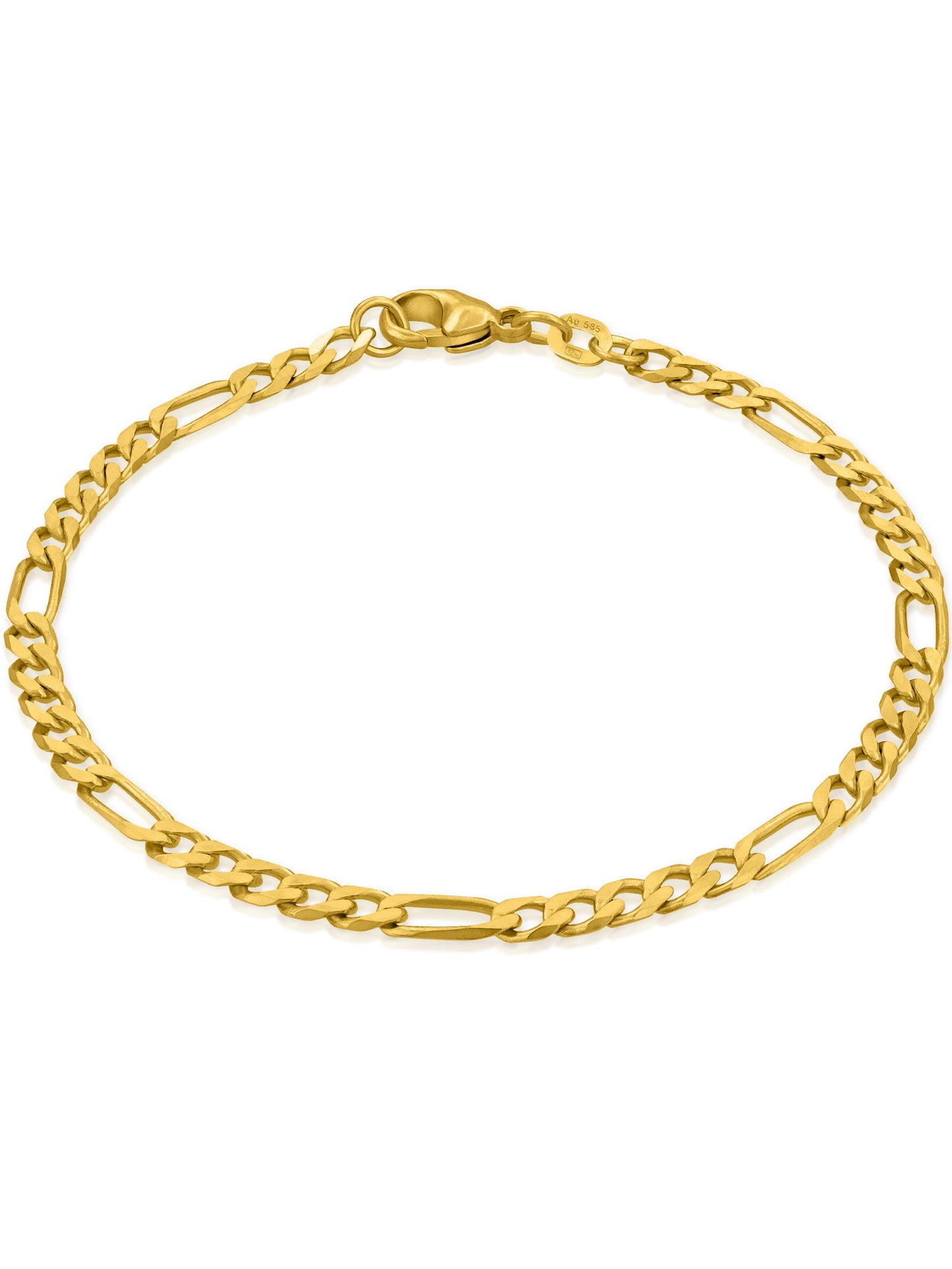 Figarokette 5:1 VARIED 14k Echtgold Diamantiert-0