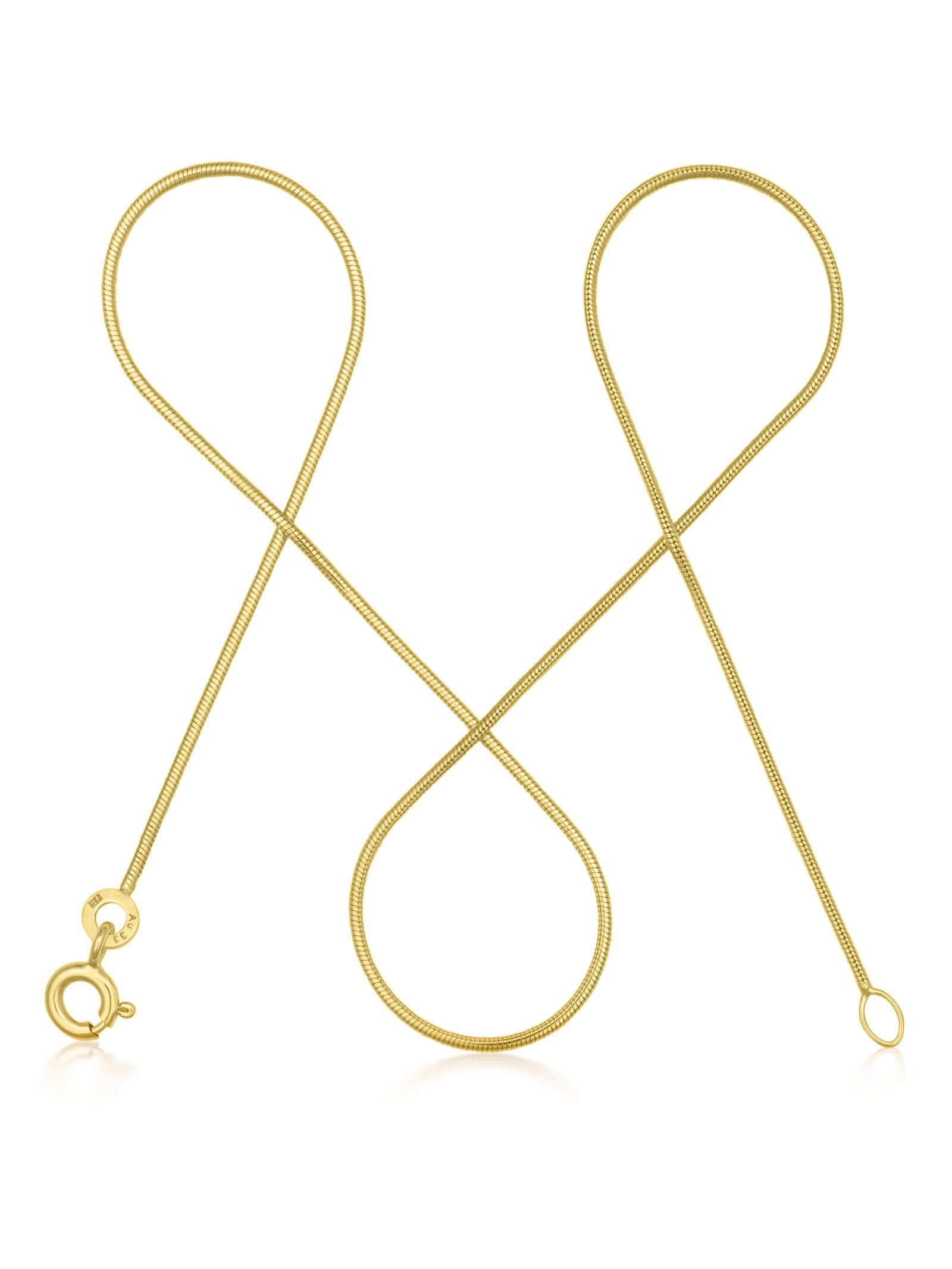 Schlangenkette ETERNITY Hauchzart 8k Gold-0