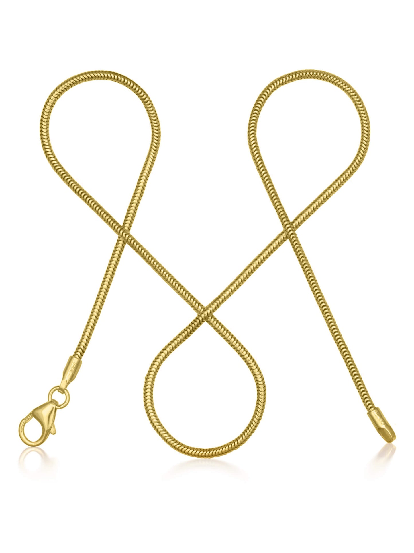 Schlangenkette ETERNITY Filigran 8k Gold-0