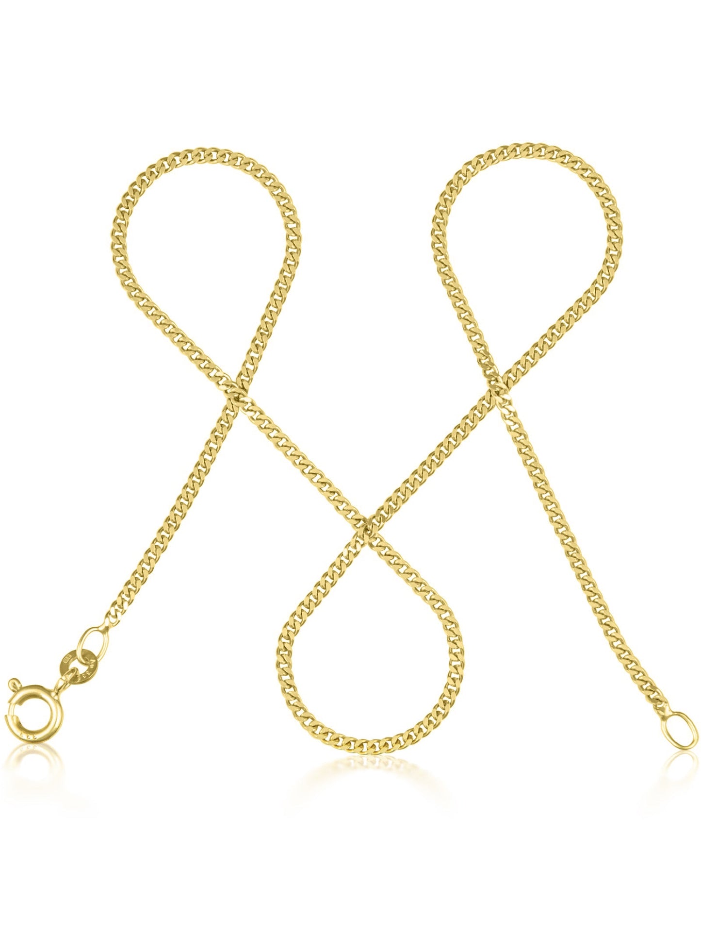 Panzerkette TIMELESS Schlicht 8k Gold-0