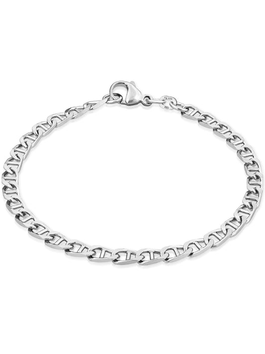 Armband Panzerkette TIMELESS Robust Silber-0