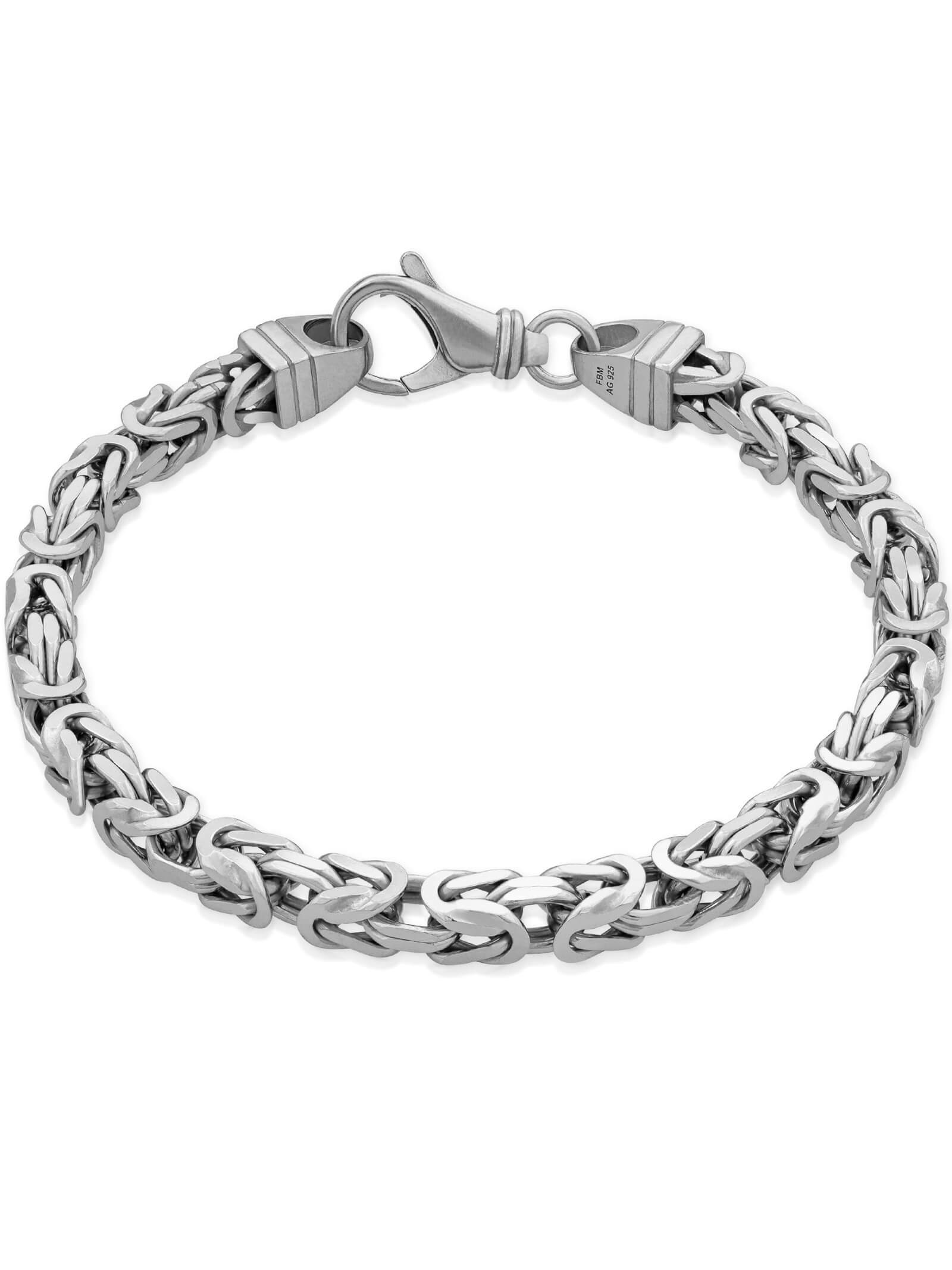 Armband Königskette ROYAL Modern Silber Rhodiniert-0