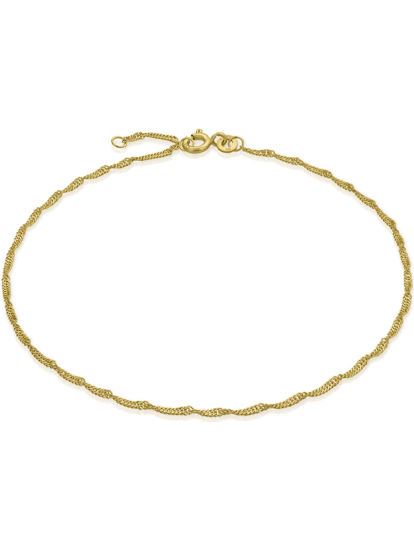 Fußkette Singapurkette SINGAPORE Filigran 8k Gold-0
