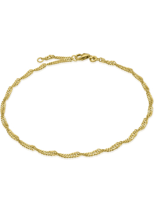 Fußkette Singapurkette SINGAPORE Original 8k Gold-0