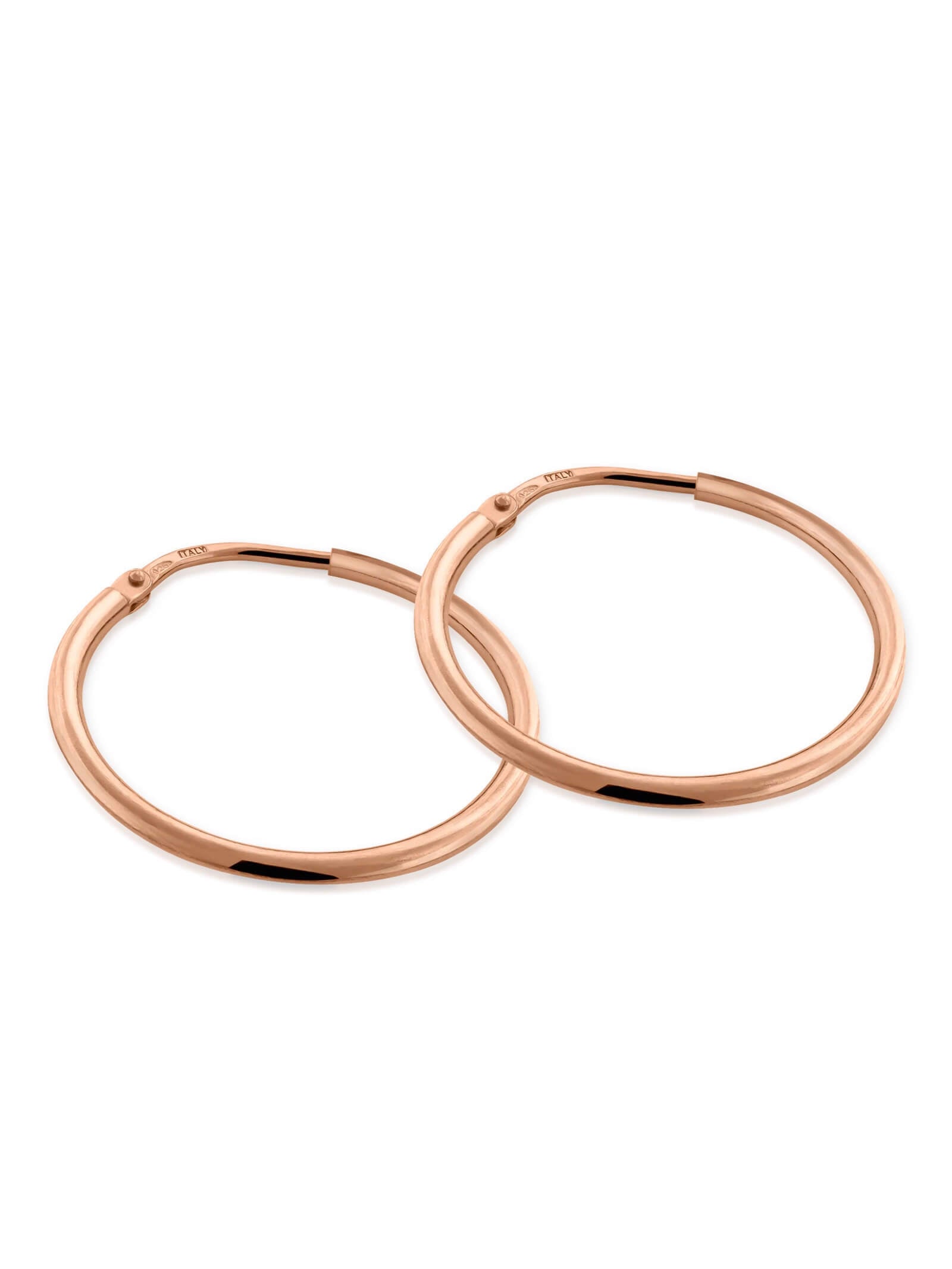 Kreis Creolen HOOP Dezent Roségold Vergoldet-0