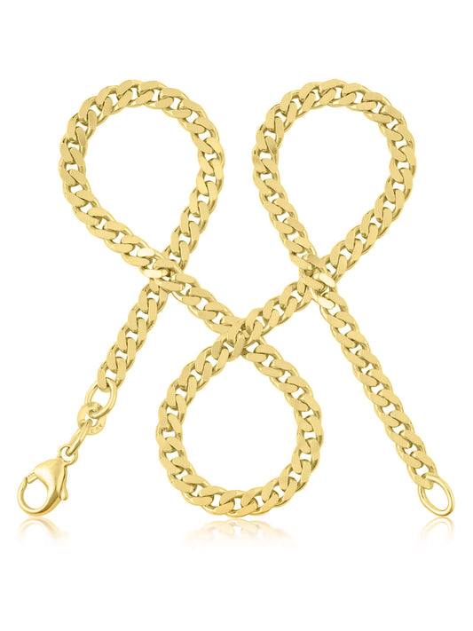 Panzerkette TIMELESS Massiv 8k Gold-0