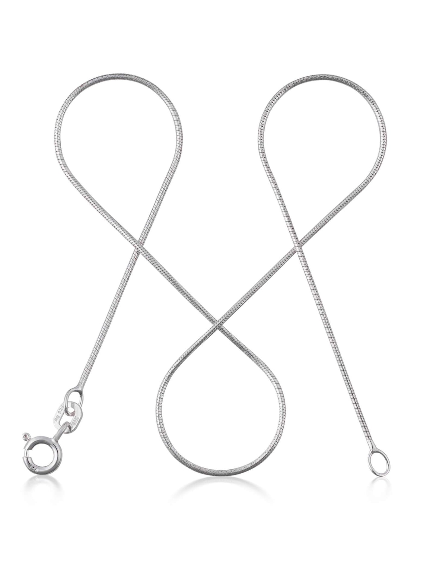 Schlangenkette ETERNITY Hauchzart Silber-0