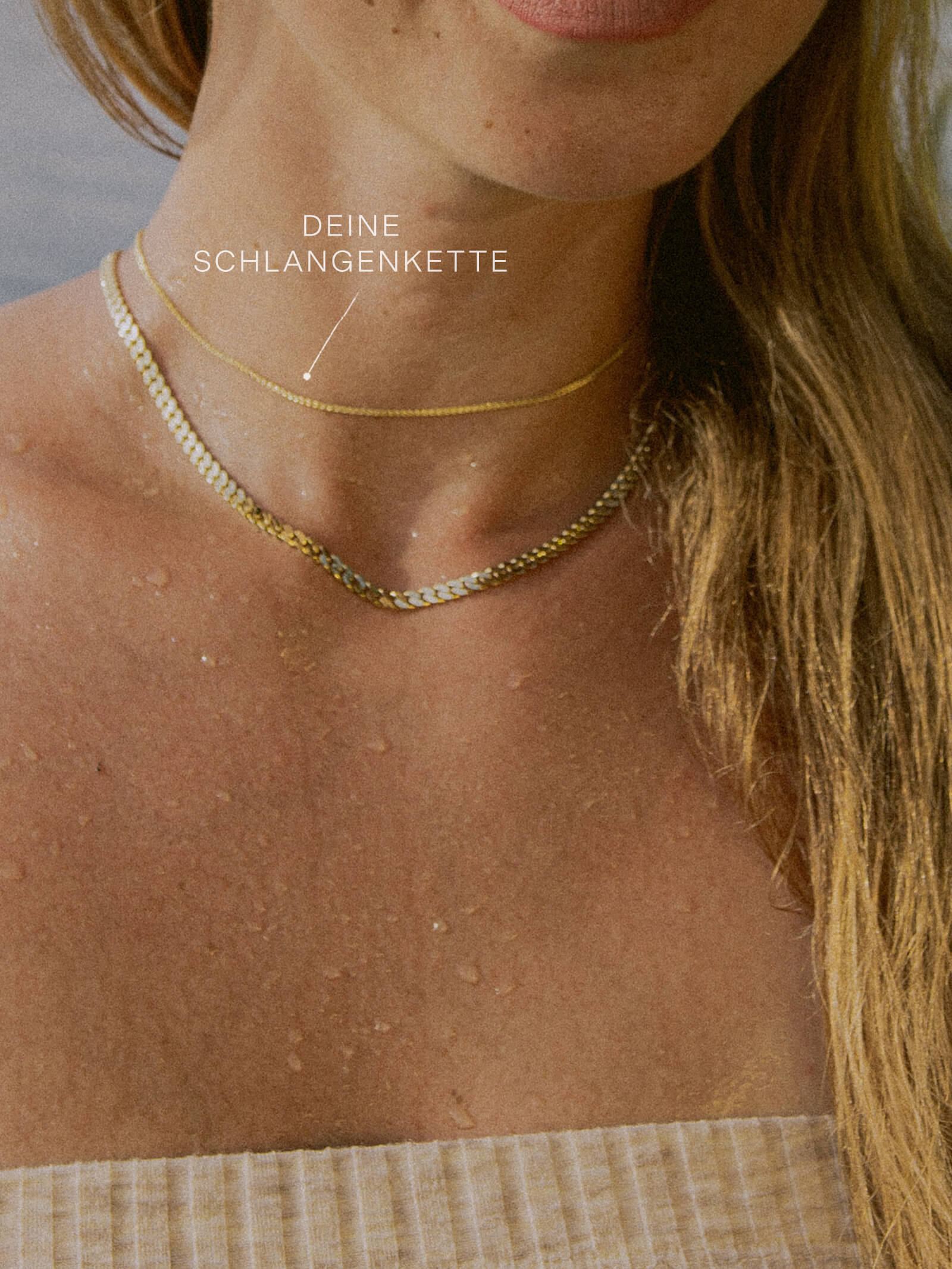 Schlangenkette ETERNITY Dünn 14k Echtgold-1