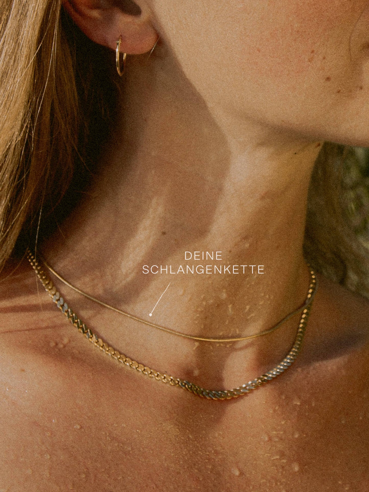 Schlangenkette ETERNITY Dünn 14k Echtgold-2