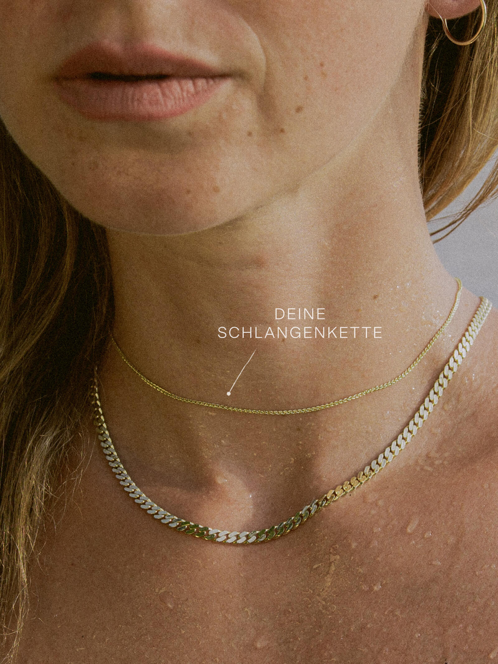Schlangenkette ETERNITY Dünn 14k Echtgold-3