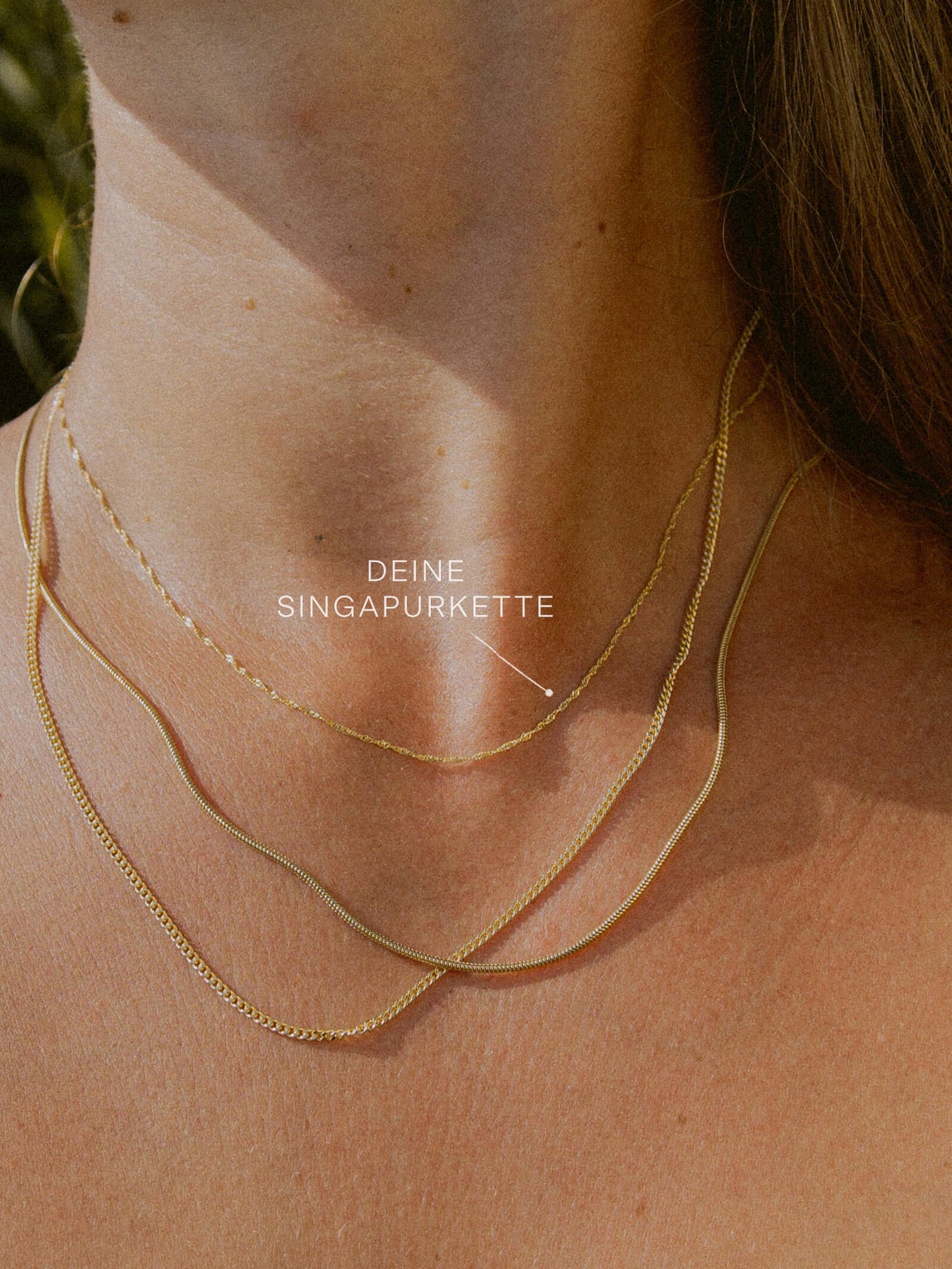 Singapurkette SINGAPORE Zierlich 8k Gold-1