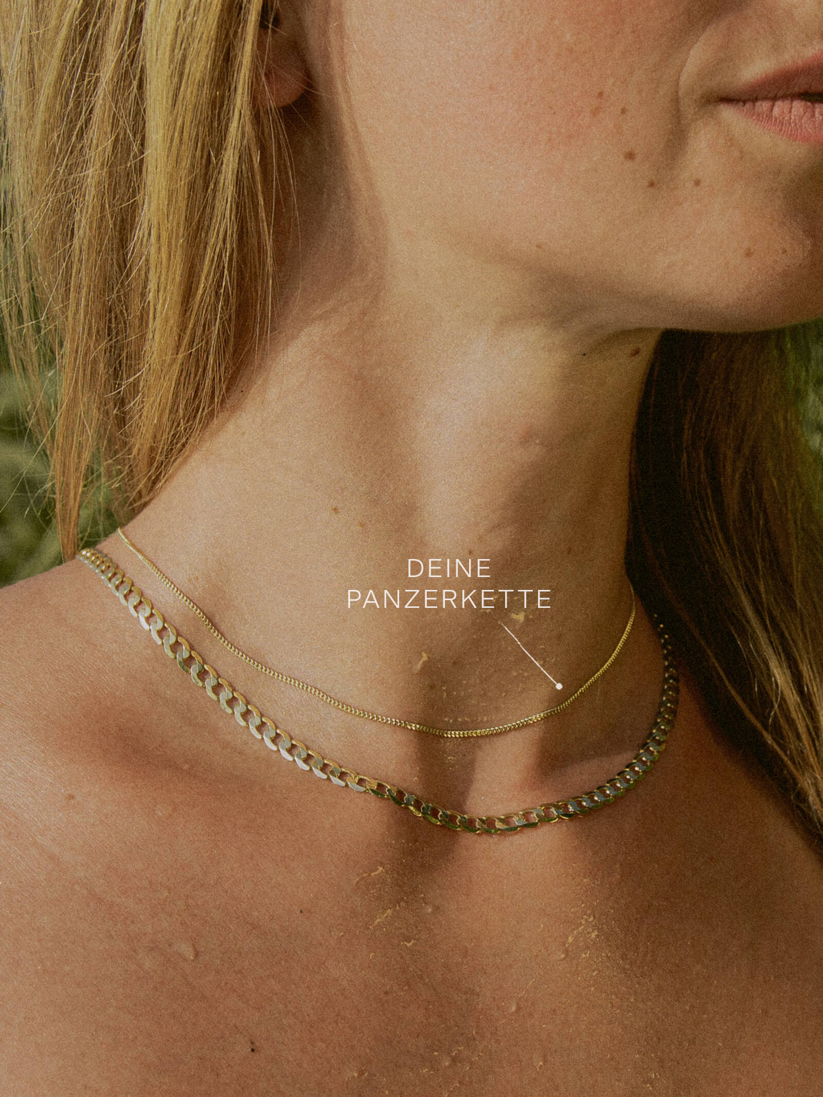 Panzerkette TIMELESS Minimalistisch 8k Gold-2