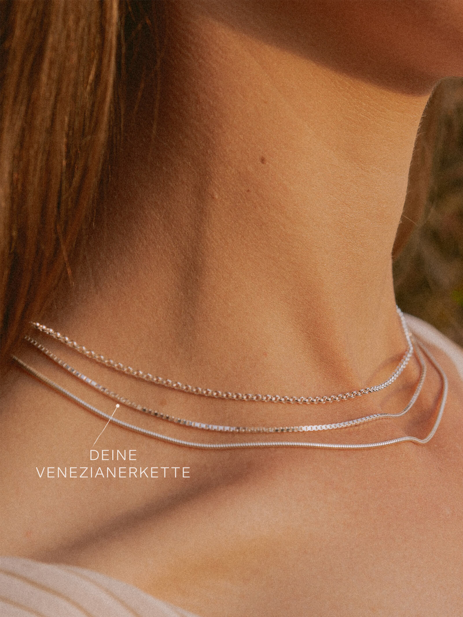 Venezianerkette VENICE Zart Silber-1