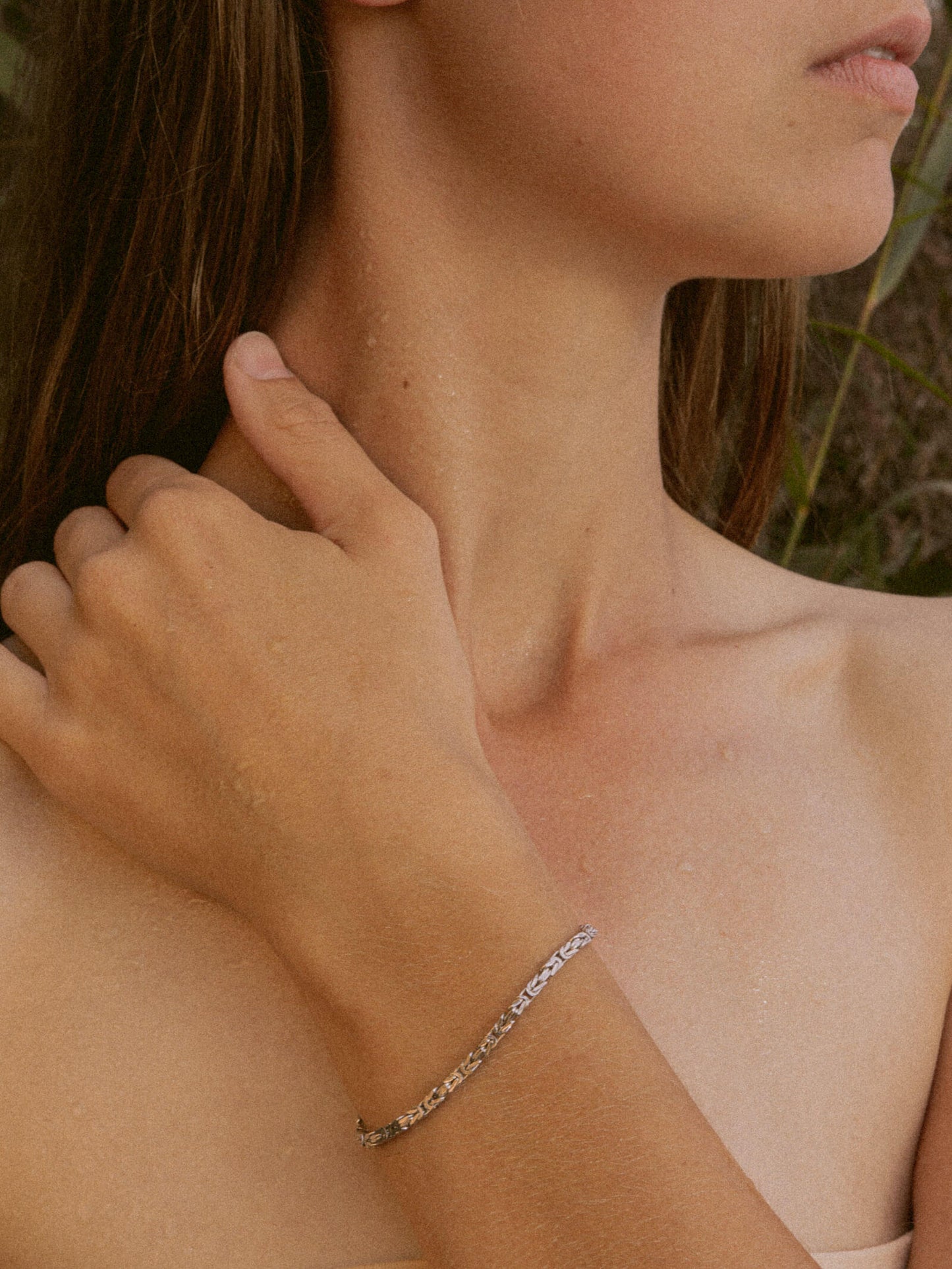 Armband Königskette 2,8 mm Rhodiniert Silber-4