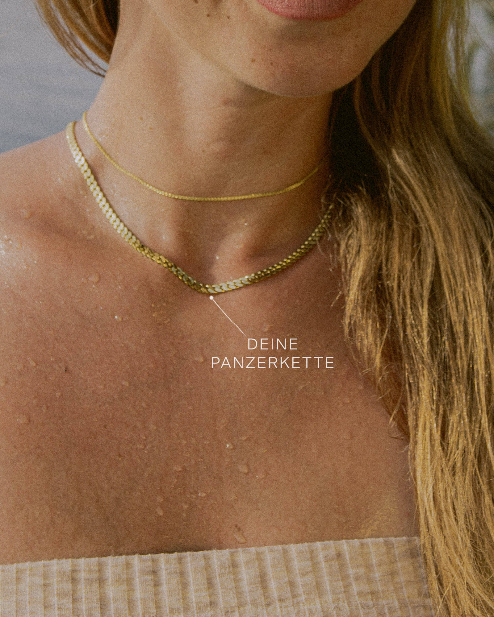 Panzerkette TIMELESS Massiv 8k Gold-4