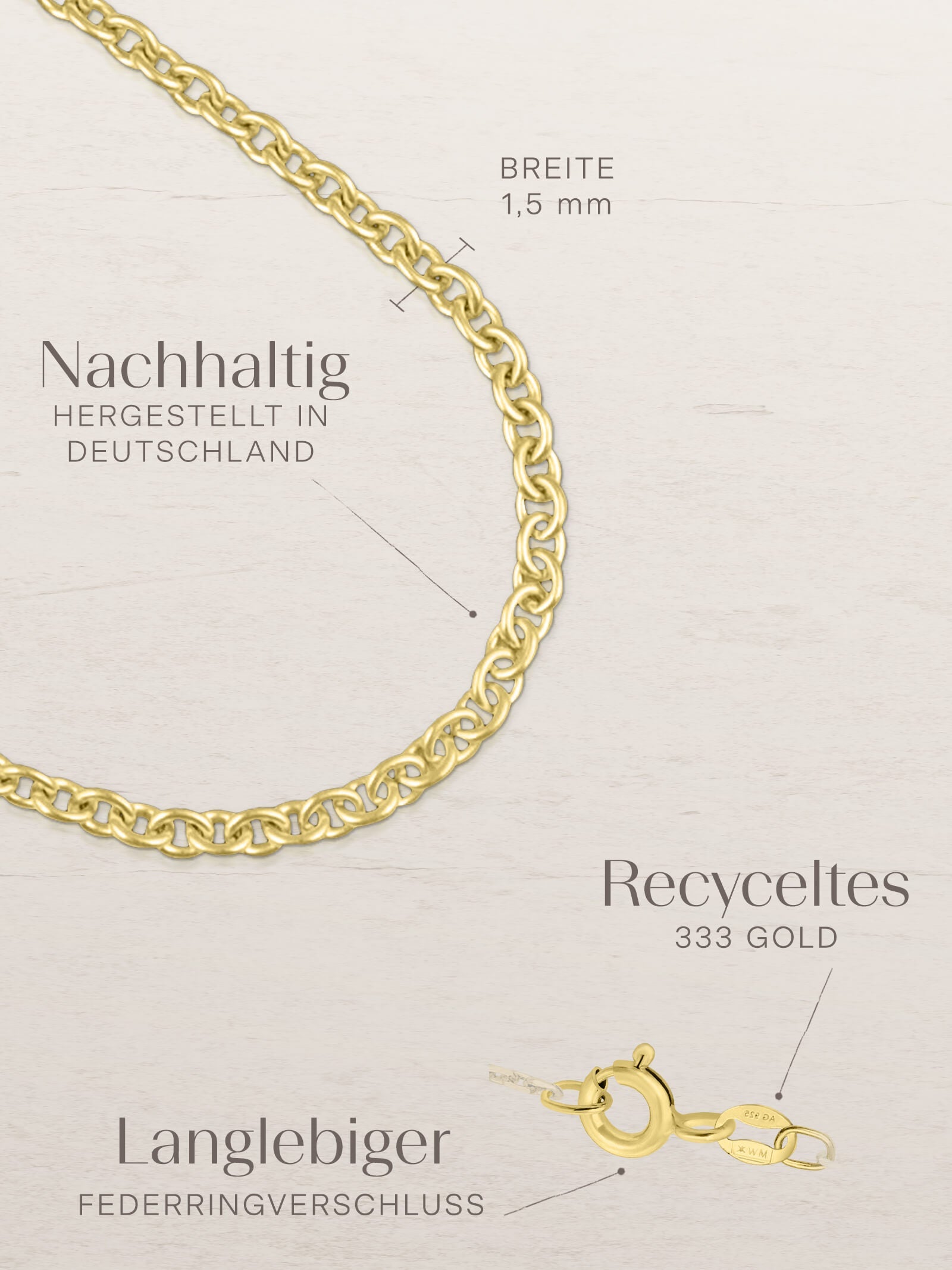 Ankerkette DELICATE Filigran Gold-3