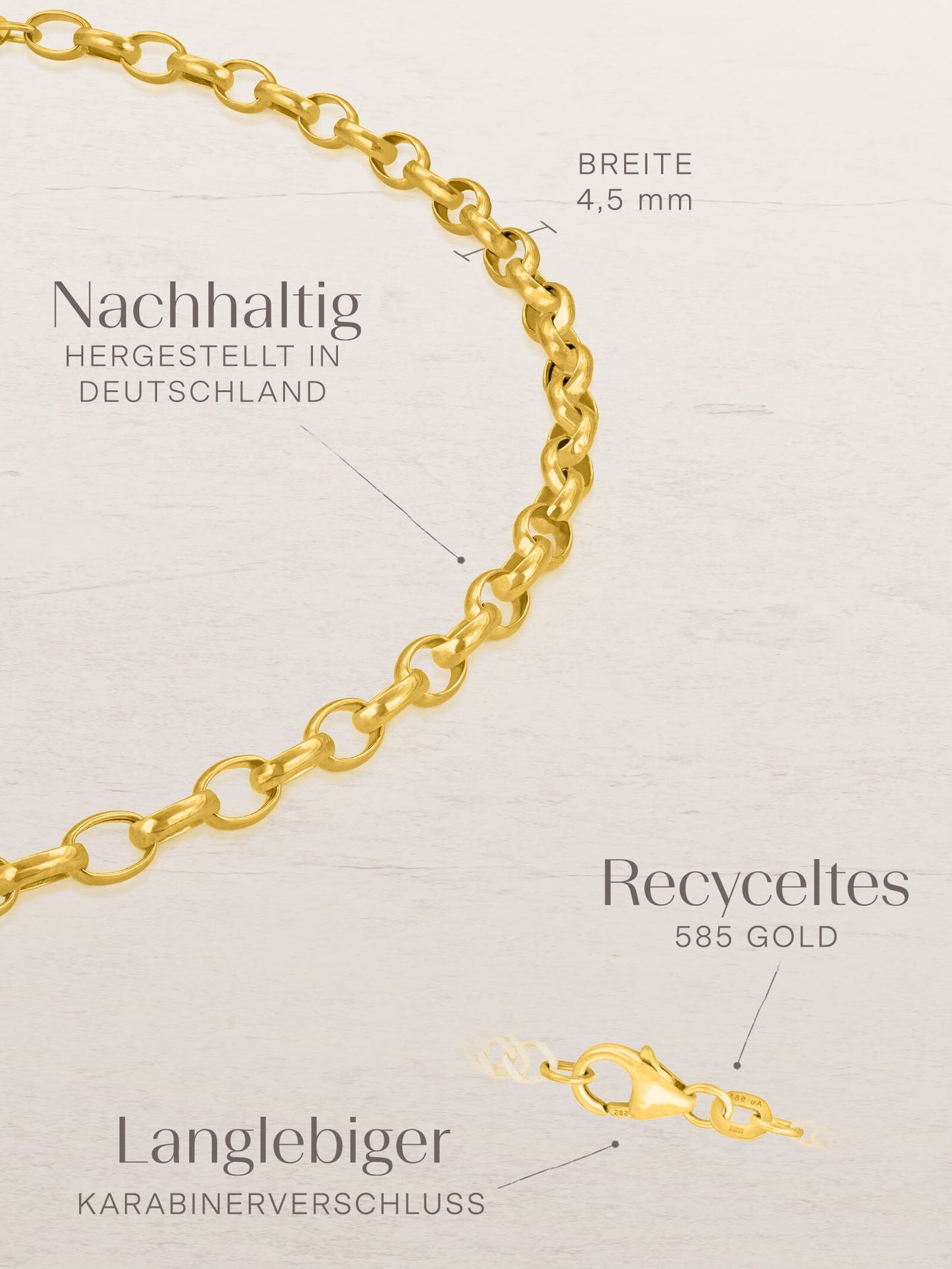 Armband Erbskette TENDER Modern 14k Echtgold-2