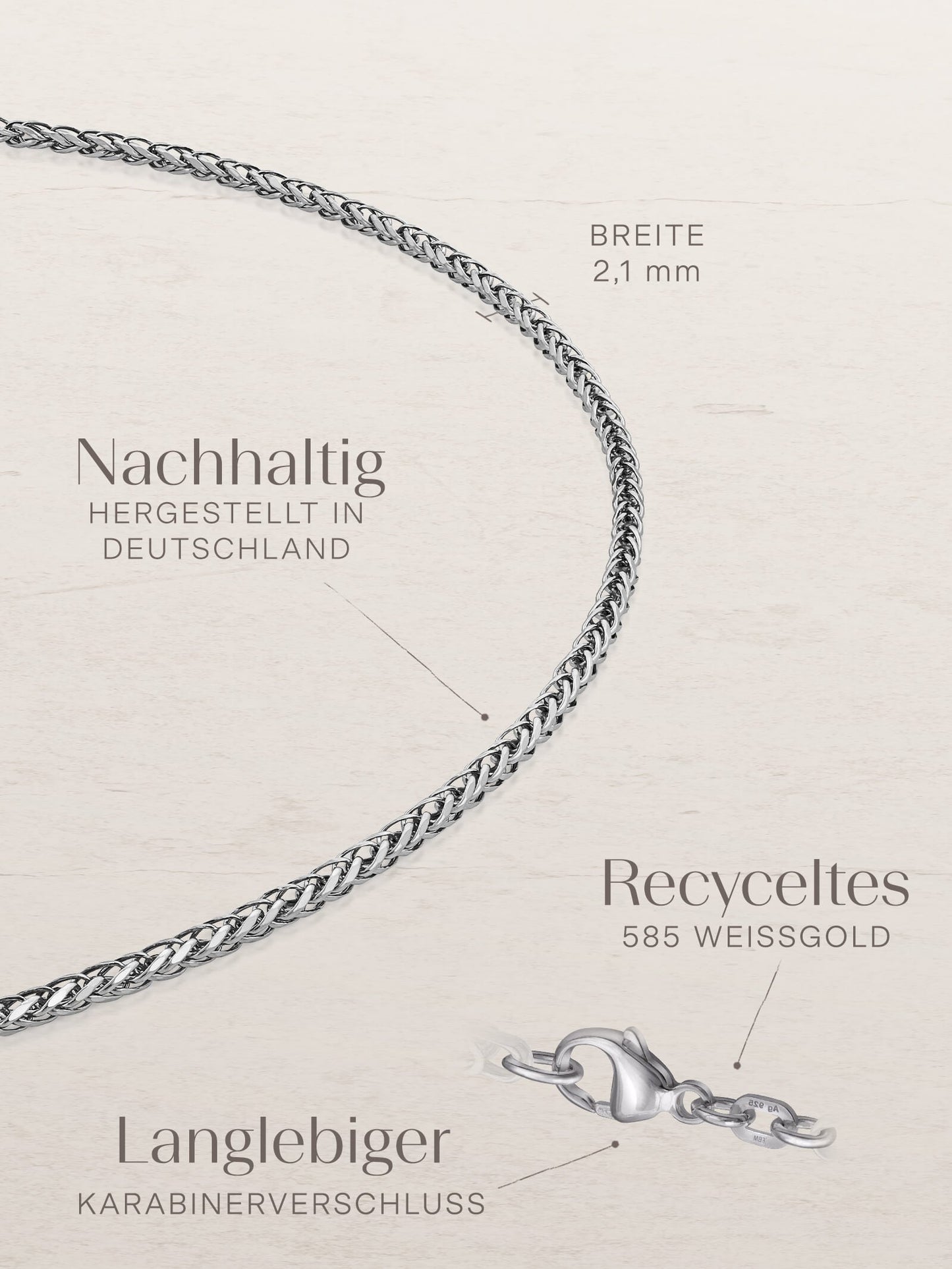 Armband Dollarkette PRESTIGE Klassisch 14k Echtgold-4