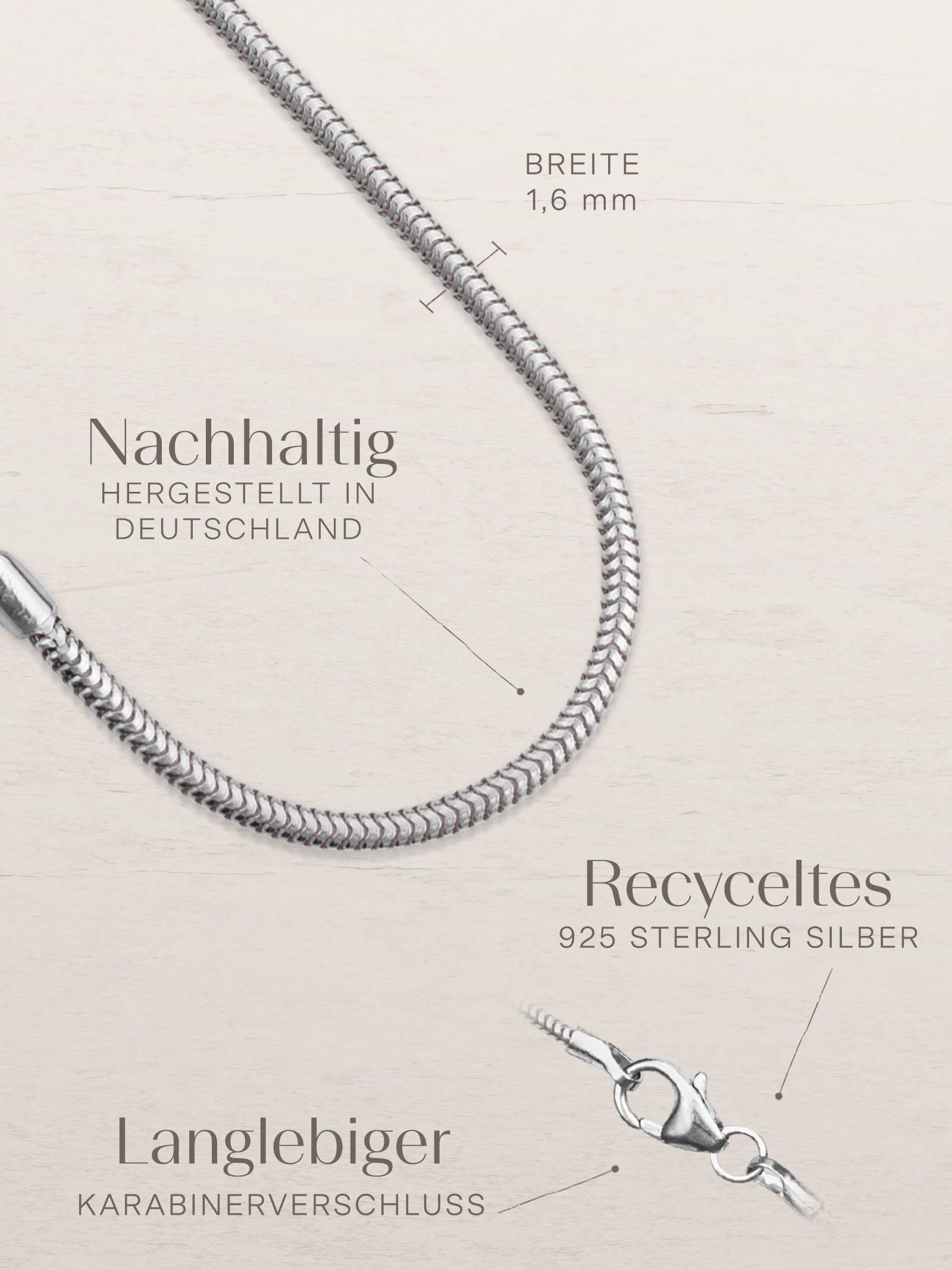 Schlangenkette ETERNITY Fein Silber-2