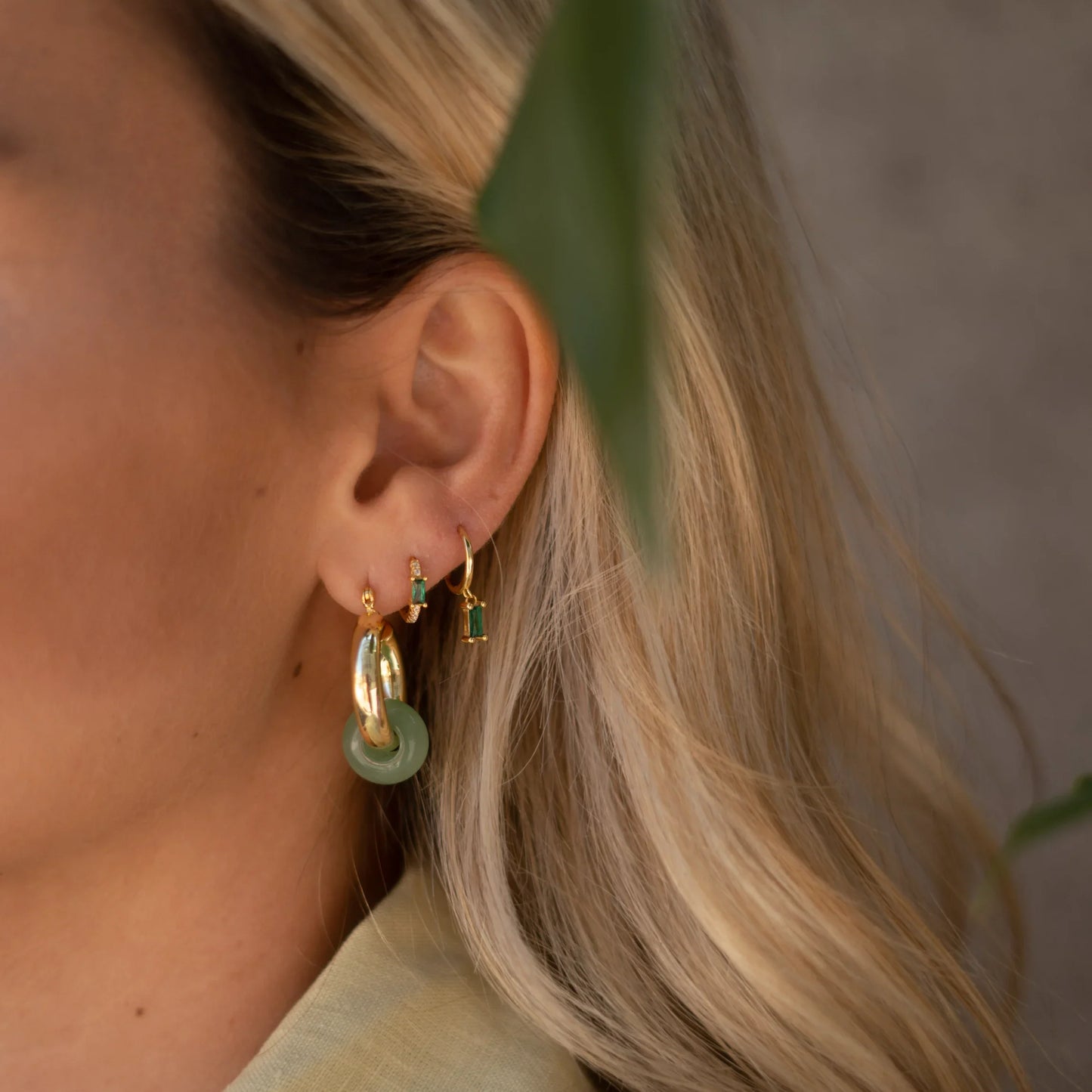 BURCU HOOPS Multi color Earrings
