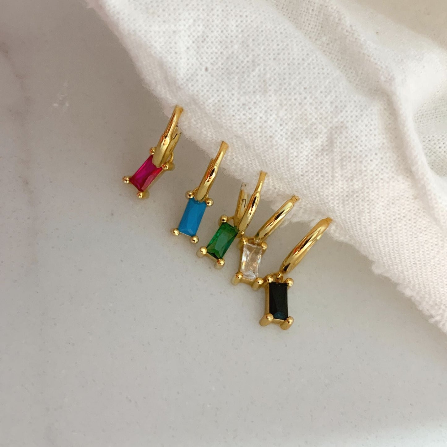 BURCU HOOPS Multi color Earrings