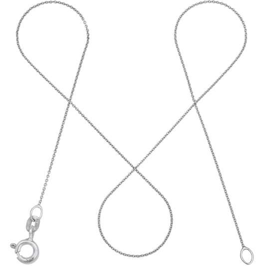 Ankerkette DELICATE Hauchzart 14k Weißgold-0