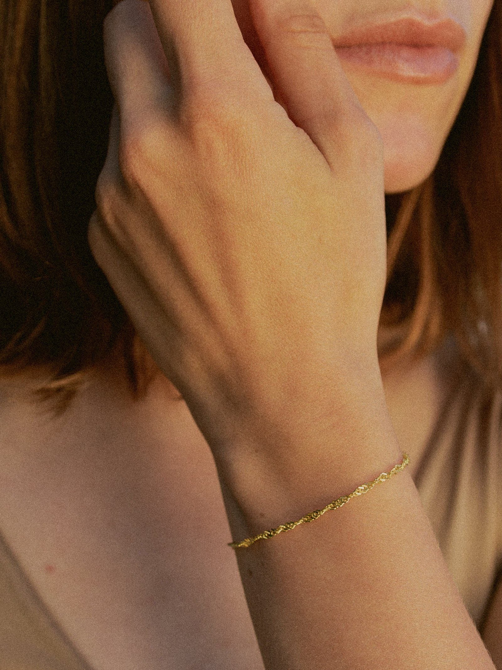 Armband Singapurkette SINGAPORE Elegant 14k Echtgold-2