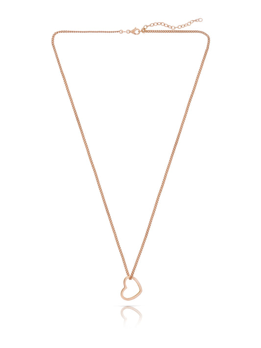 Kettenanhänger HEART Roségold Vergoldet-0