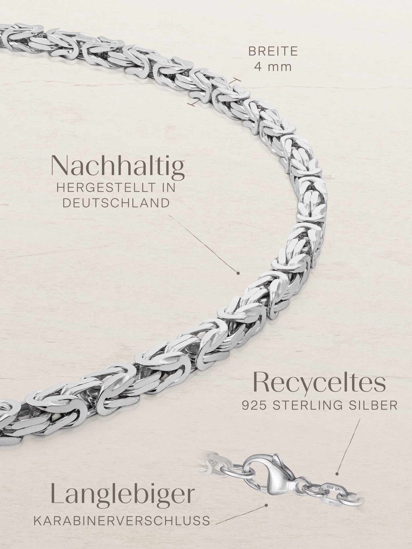 Königskette ROYAL Robust Silber-2